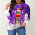 Printed Milu deer Plus Size Women's Long Sleeved Hoodies